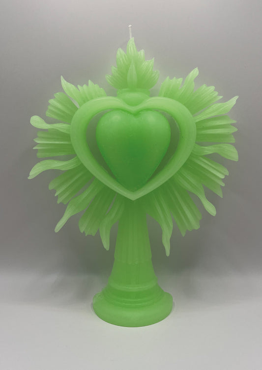 Bougie Coeur Sacré Chlorophylle