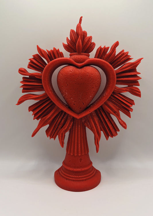 Bougie Coeur Sacré Rouge