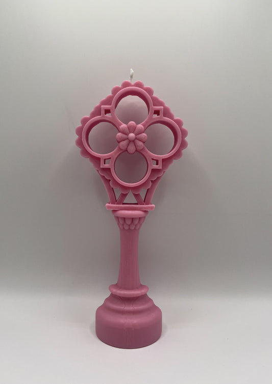 Bougie Quatre-feuilles Rose